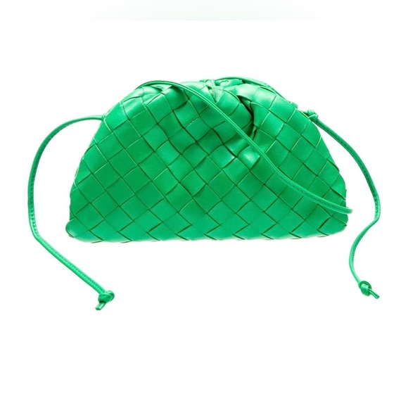 Bottega Veneta Handbags - Bottega Veneta Intrecciato Woven Pouch/Clutch/Crossbody Bag